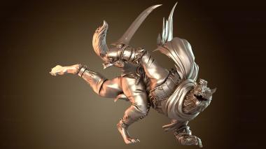 3D модель Вервольф Атакующий Револьф (STL)