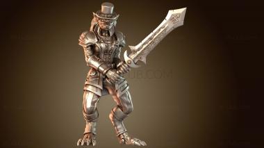 3D модель Оборотень-мечник (STL)