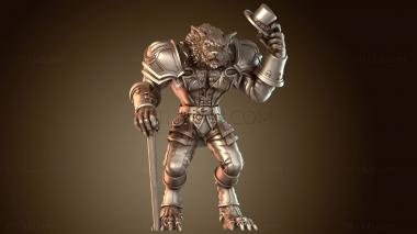 3D модель Оборотень-джентльмен-дуэлянт (STL)