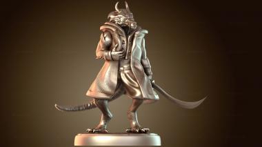 3D модель Зимний кобольд-капитан (STL)