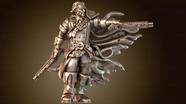 3D модель Охотник на ведьм Пистолетёр (STL)