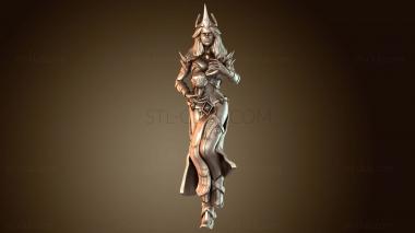 3D модель Волшебница-маг-женщина-маг (STL)