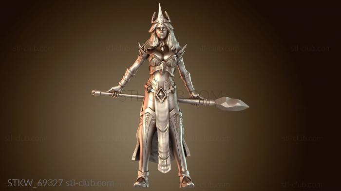 Волшебница-маг, экипированная