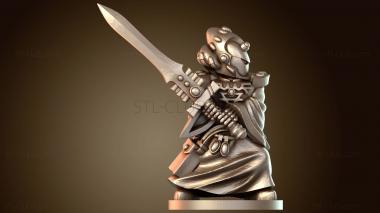 3D модель Волшебник-мечник (STL)