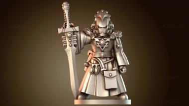 3D модель Волшебник-дуэлянт с мечом (STL)