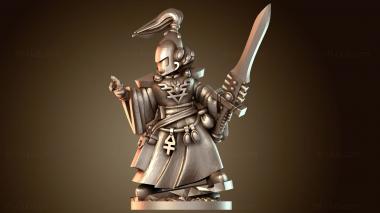 3D модель Волшебник Меч Шлем Маг (STL)