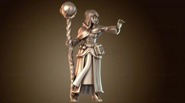 3D модель Волшебница-посохоносец (STL)