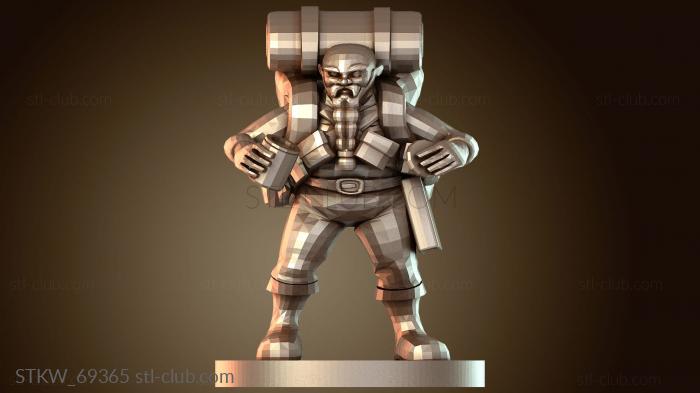 Military Волшебники Гном с компонентами