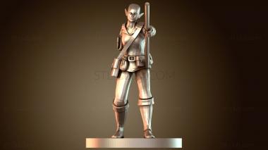 3D модель Волшебницы Эльфийки Однорукие Женщины (STL)