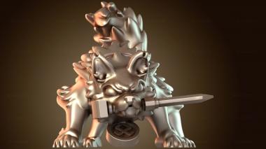 3D модель Волк-ревун (STL)