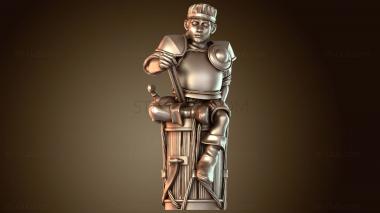 3D модель Волк-барабанщик с арбалетом (STL)