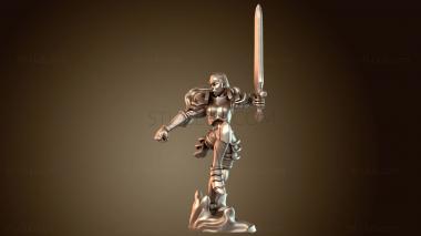 3D модель Женщина-Паладин Света (STL)