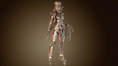 3D модель Миниатюрная крылатая Чудо-женщина (STL)