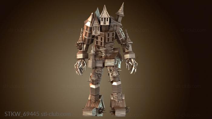 Military Деревянный Колосс, стоящая форма