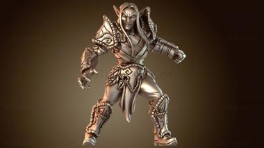 3D модель Лесной эльф, линейный защитник, быстрый (STL)