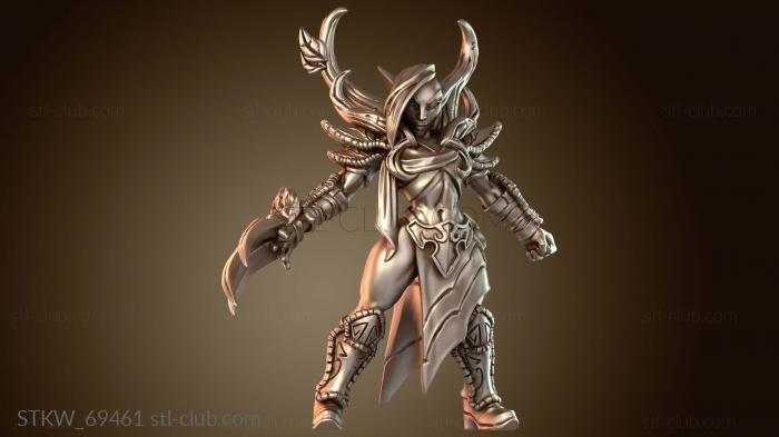 Грациозный танцор-воин из лесного эльфа