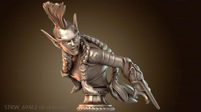 Бюст лесных эльфов: Wardancer