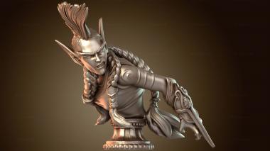 3D модель Бюст лесных эльфов: Wardancer (STL)