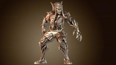 3D модель Лесные эльфы, линейный игрок, сильный (STL)