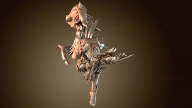 3D модель Элегантный танцор войны лесных эльфов (STL)