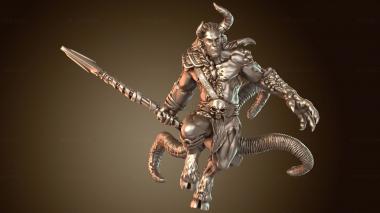 3D модель Бог гнева Проклятый Сатир Злобный (STL)