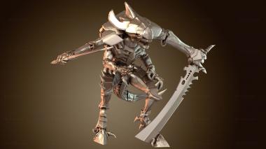 3D модель Ксено-мечник (STL)