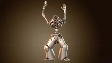 3D модель Ксеноморфы помогли скелету (STL)