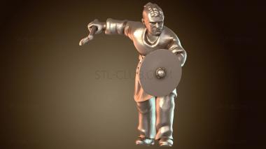3D модель Молодой храбрый викинг (STL)