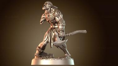 3D модель Зомби-гном-боец-броненосец (STL)