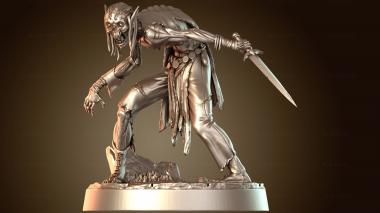 3D модель Зомби-гном-боец, закалённый в боях (STL)