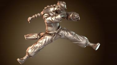 3D модель Удар зомби-кунг-фу монаха (STL)