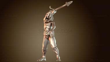 3D модель Зомби с обоюдоострым мечом (STL)