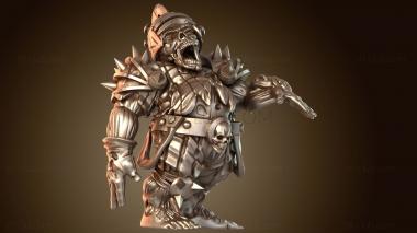 3D модель Зомби Зомби Дикарь (STL)