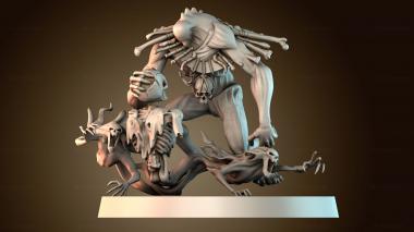 3D модель Скульптура чудовищной фигуры (STL)