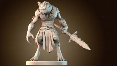 3D модель База воинов гноллов мужского пола (STL)