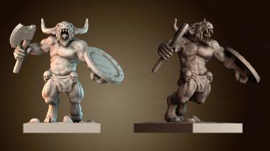 3D модель Минотавр атакует (STL)