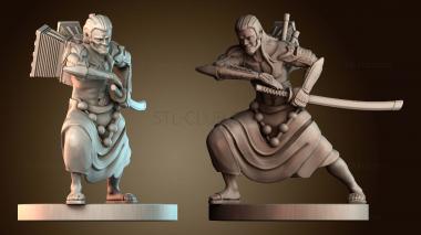 3D модель Человек паровоз Самурай (STL)