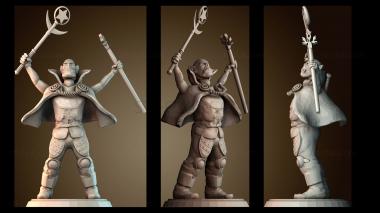 3D модель Орк волшебник (STL)