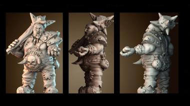 3D модель Человек огр (STL)