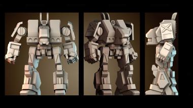 3D модель Проектирование меха робота (STL)