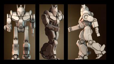 3D модель Дизайн робота воина (STL)