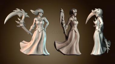 3D модель Женщина с оружием (STL)