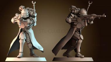 3D модель Фигурка футуристического солдата (STL)