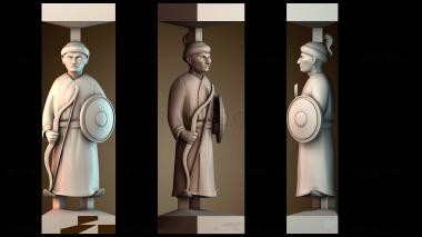 3D модель Дизайн статуи воина (STL)