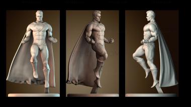 3D модель Супермен с подставкой (STL)