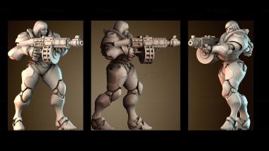 3D модель Фигурка воина в доспехах (STL)