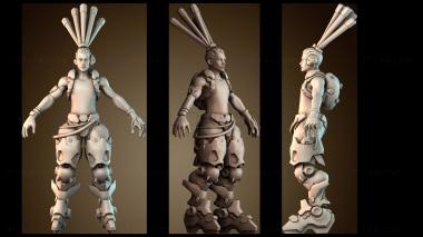 3D модель Дизайн футуристического воина (STL)
