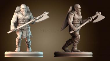 3D модель Бегущий викинг (STL)