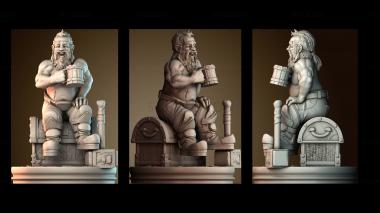 3D модель Викинг воин (STL)