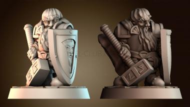 3D модель Гном паладин, викинг воин (STL)